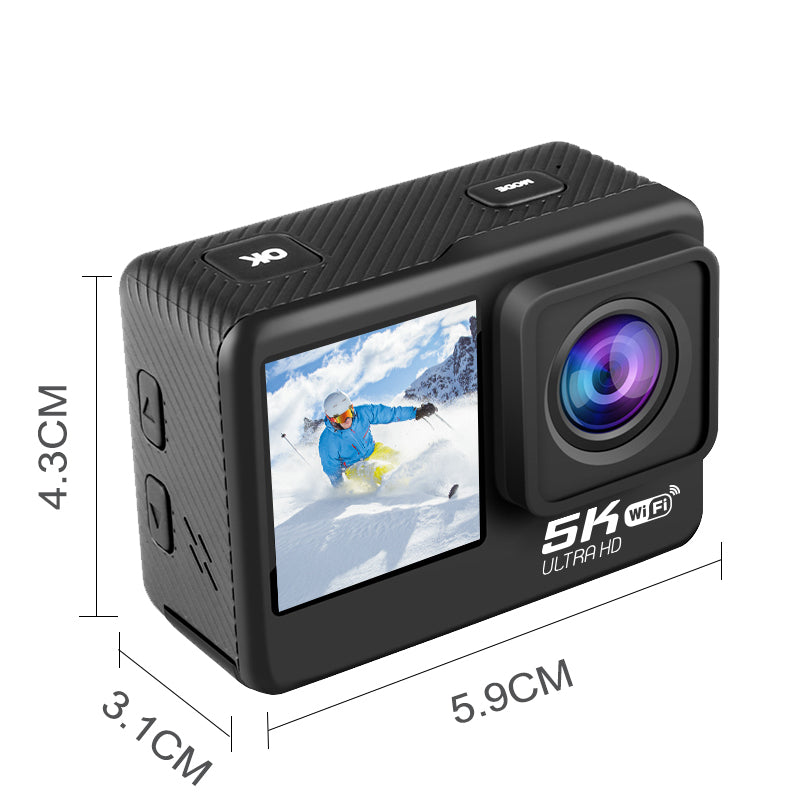 Dual Screen Small Wifi 5K Action Camera 4k+ for Vlogging